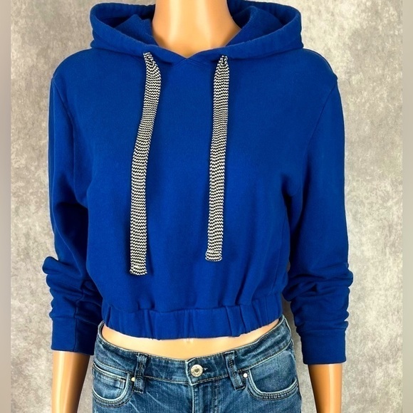 wild fable Sweaters - Wild Fable Cropped Hoodie Sz Small Royal Blue